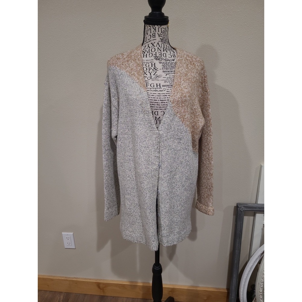 Cabi Tilt Color Block cardigan button front‎ cabincore office cozy Women SZ M